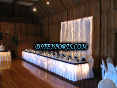 WEDDING HEAD TABLE LIGHTED BACKDROP