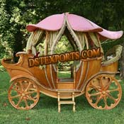 BEAUTIFUL WOODEN COVERED CARRIAGE