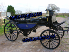 BLUE LANDUA HORSE CARRIAGE