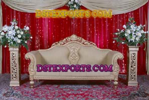 NEW WEDDING GOLDEN LOVE SOFA