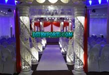 WEDDING FIBER CRYSTAL MANDAP SET WITH WELCOME GATE