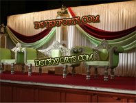 WEDDING NEW  SILVER CARVED FURNITURES