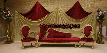 WEDDING  GOLDEN LOVE SOFA SET