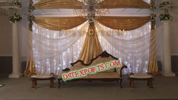 MUSLIM WEDDING STAGE WITH STYLISH FURNITURE