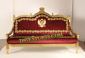 WEDDING GOLD MAROON LOVE SEATER