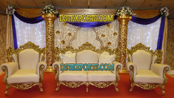 ASIAN WEDDING BEAUTIFUL GOLDEN STAGE