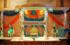 INDIAN WEDDING FIBER CRYSTAL MANDAP