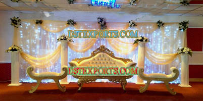 LATEST MUSLIM WEDDING LIGHTED STAGE