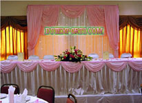 WEDDING LIGHTED HEAD TABLE BACKDROP
