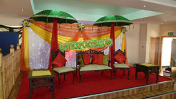 LATEST MUSLIM NIKAH MEHANDI STAGE SET