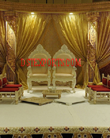 WEDDING GOLD LIGHTED STAGE