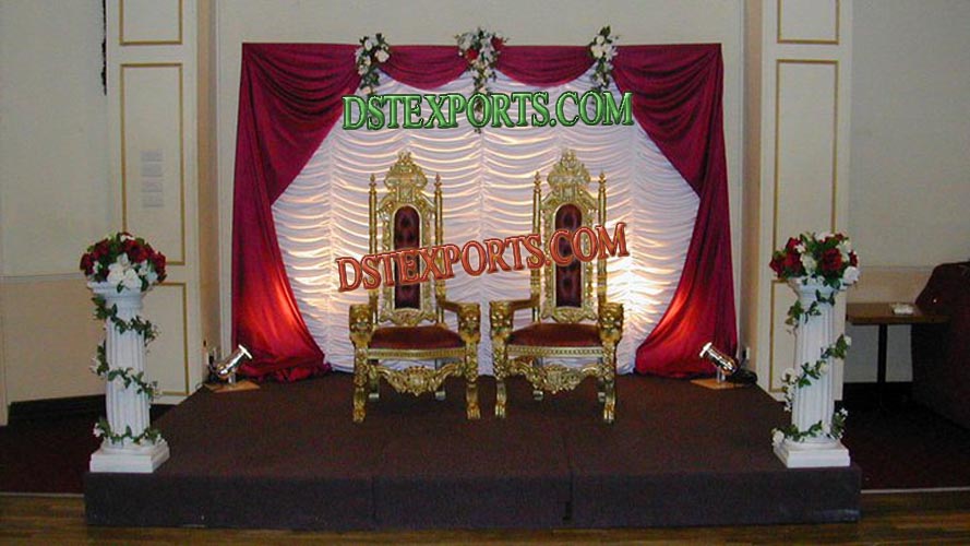MUSLIM WEDDING ROYAL CHAIRS STAGE