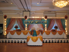 ASIAN WEDDING METAL CRYSTAL PILLARS STAGE