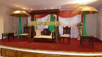 WEDDING MEHANDI STAGE EMBRODRIED UMBERALAS