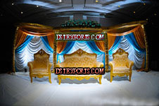 WEDDING GOLDEN MATACHING STAGE