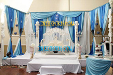 ASIAN WEDDING WHITE MAHARAJA STAGE