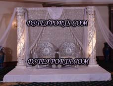 WEDDING SILVER CRYSTAL STAGE SET