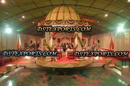 INDIAN WEDDING ROMAN PILLARS MANDAP WITH DOM