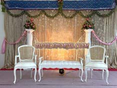 WEDDING WHITE STYLISH SOFA SET