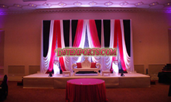 ROYAL WEDDING COLOURFUL STAGE