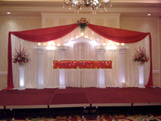 ELEGENT WEDDING WHITE STAGE SET