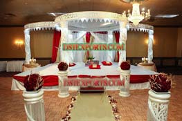 WEDDING CRYSTAL FIBER JALI MANDAP