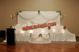 WEDDING STAGE WHITE BACKDROP SET