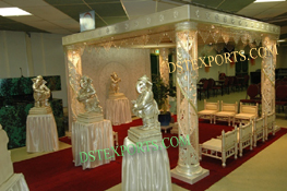 WEDDING FIBER CRYSTAL SQUARE MANDAP