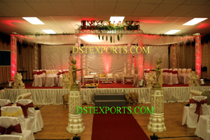 WEDDING EIGHT PILLARS CRYSTAL MANDAP