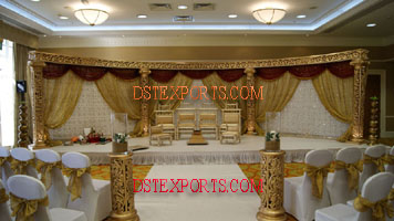 INDIAN WEDDING FIBER GOLDEN STAGE