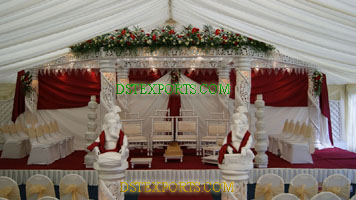 WEDDING SIX PILLAR  CRYSTAL MANDAP