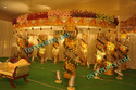 LATEST  WEDDING GOLDEN CRYSTAL  FIBER MANDAPAM