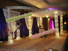 STYLISH  WEDDING  CRYSTAL MANDAP