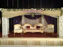 ELEGENT WEDDING  WHITE  PILLAR STAGE