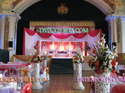 WEDDING  CARVED  PILLARS STAGE SET