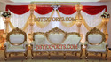 ASIAN WEDDING  CRYSTAL  GOLD STAGE