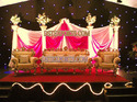 ASIAN  WEDDING  DECOR STAGE SET