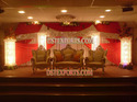 ASIAN WEDDING  GOLD  CRYSTAL STAGE SET