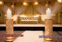 ASIAN WEDDING  GOLDEN STAGE DECORS