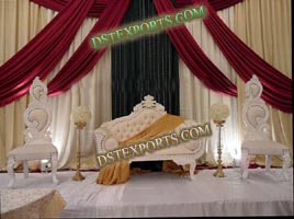 ASIAN WEDDING ELEGENT WHITE FURNITURE