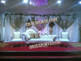 ASIAN WEDDING SILVER ITALIAN SOFA SET