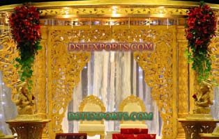 WEDDING STAGE WOODEN CARVED BACKDROP