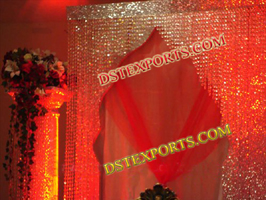 WEDDING STAGE CRYSTAL BACKDROP