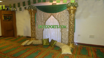 MEHANDI STAGE EMBRODRIED BACKDROP