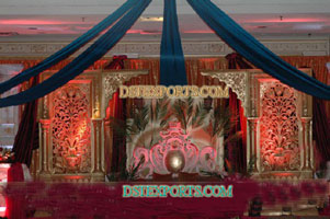 WEDDING STAGE FIBER CARVED BACKDROP