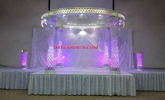 NEW WEDDING FIBER CRYSTAL  MANDAP