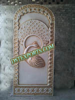 WEDDING STAGE PEACOCK FIBER PANELS