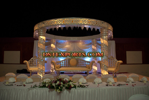 NEW CARVED CRYSTAL MANDAP SET