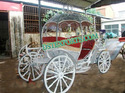 WEDDING WHITE CRYSTAL CINDERALLA CARRIAGE