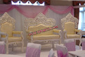 WEDDING SILVER CARVED LOVE FURNITURE